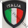Scudetto Italia nero ricamato